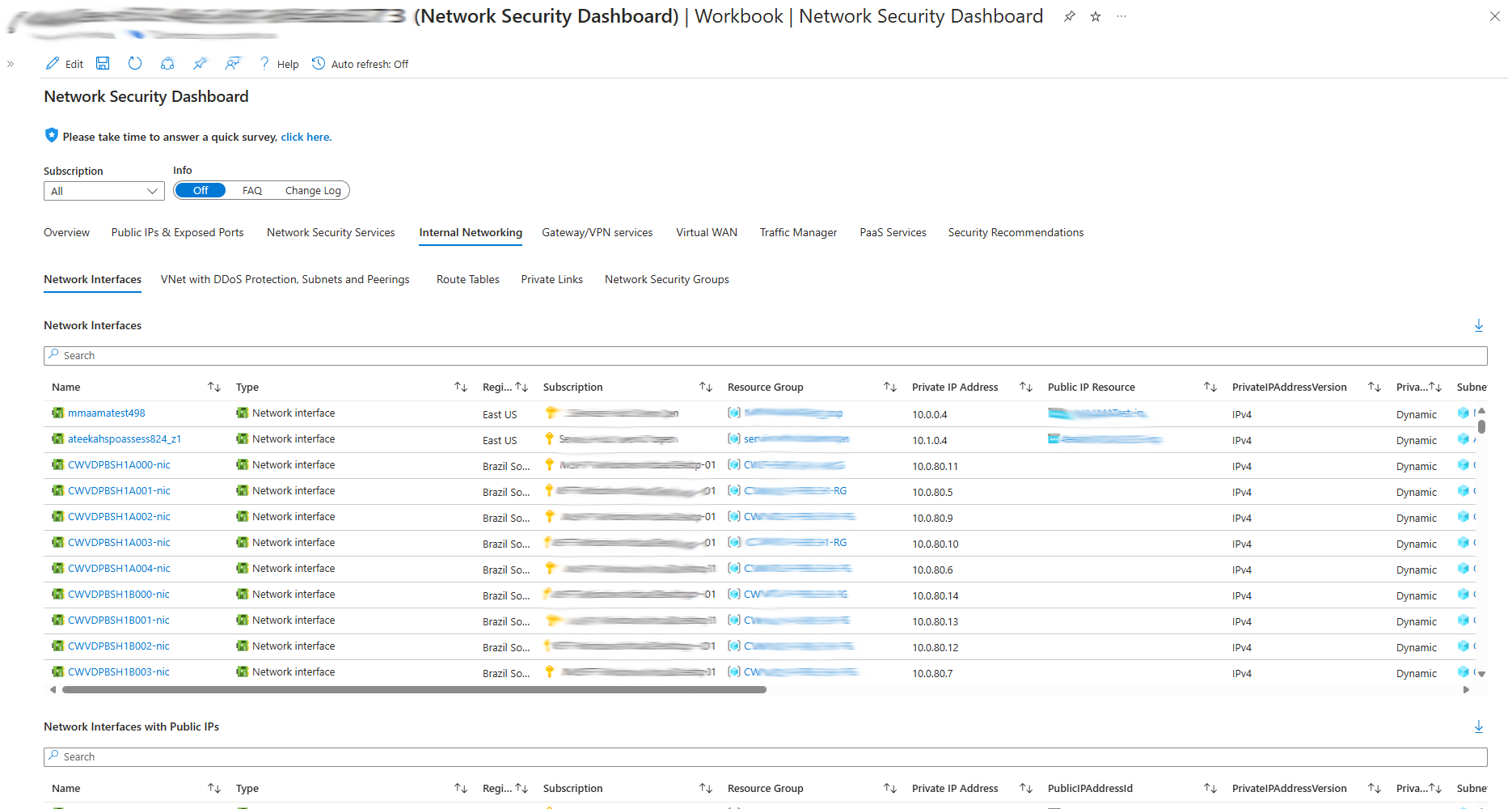 Azure Workbook example