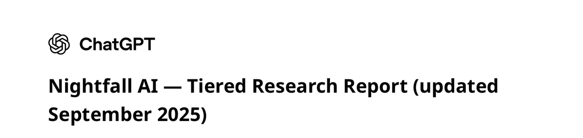 Report on Nightfall AI - pdf