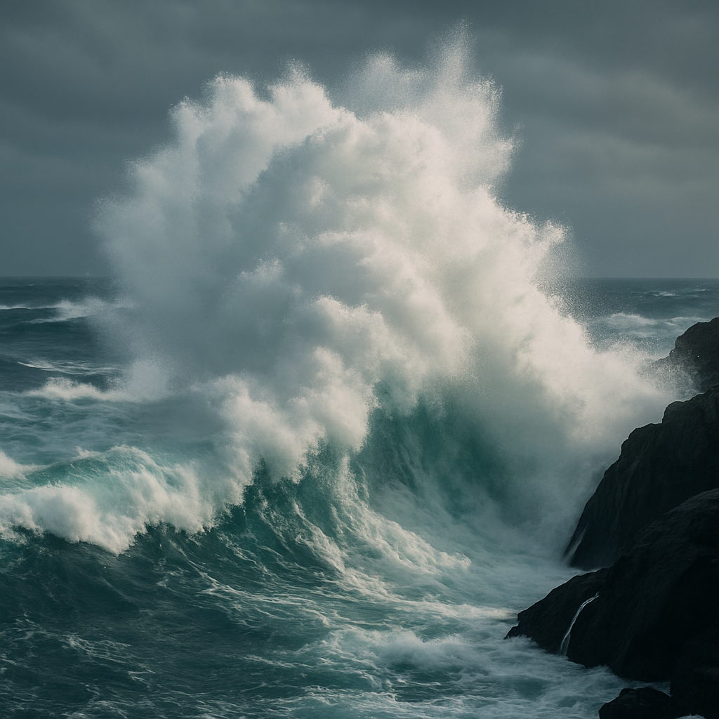 คลื่นโถมลมแรง