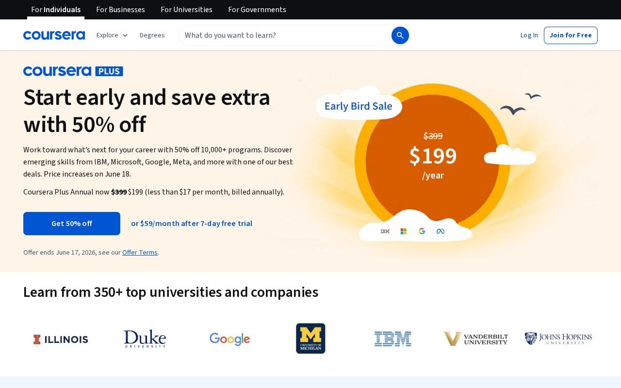 coursera.org courseraplus page