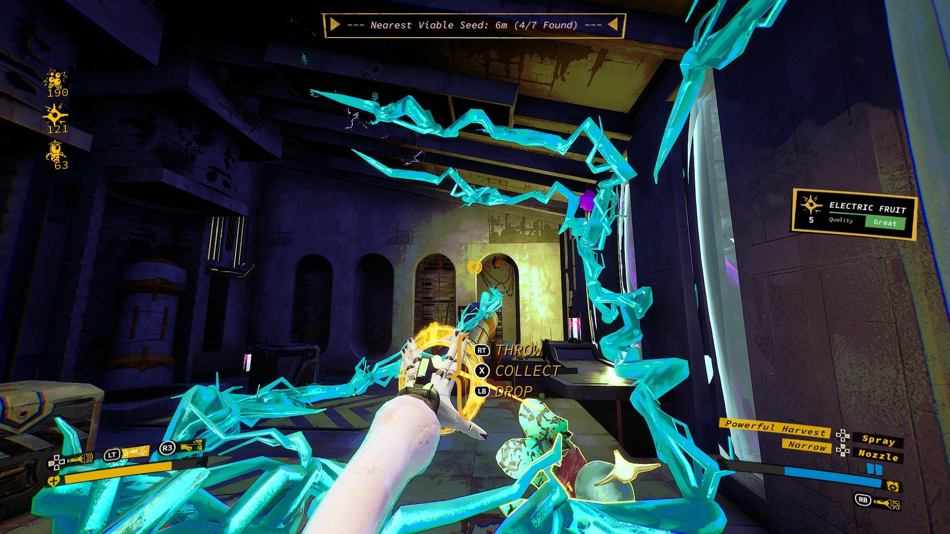Picking up an explosive in Ambrosia Sky: Act Two