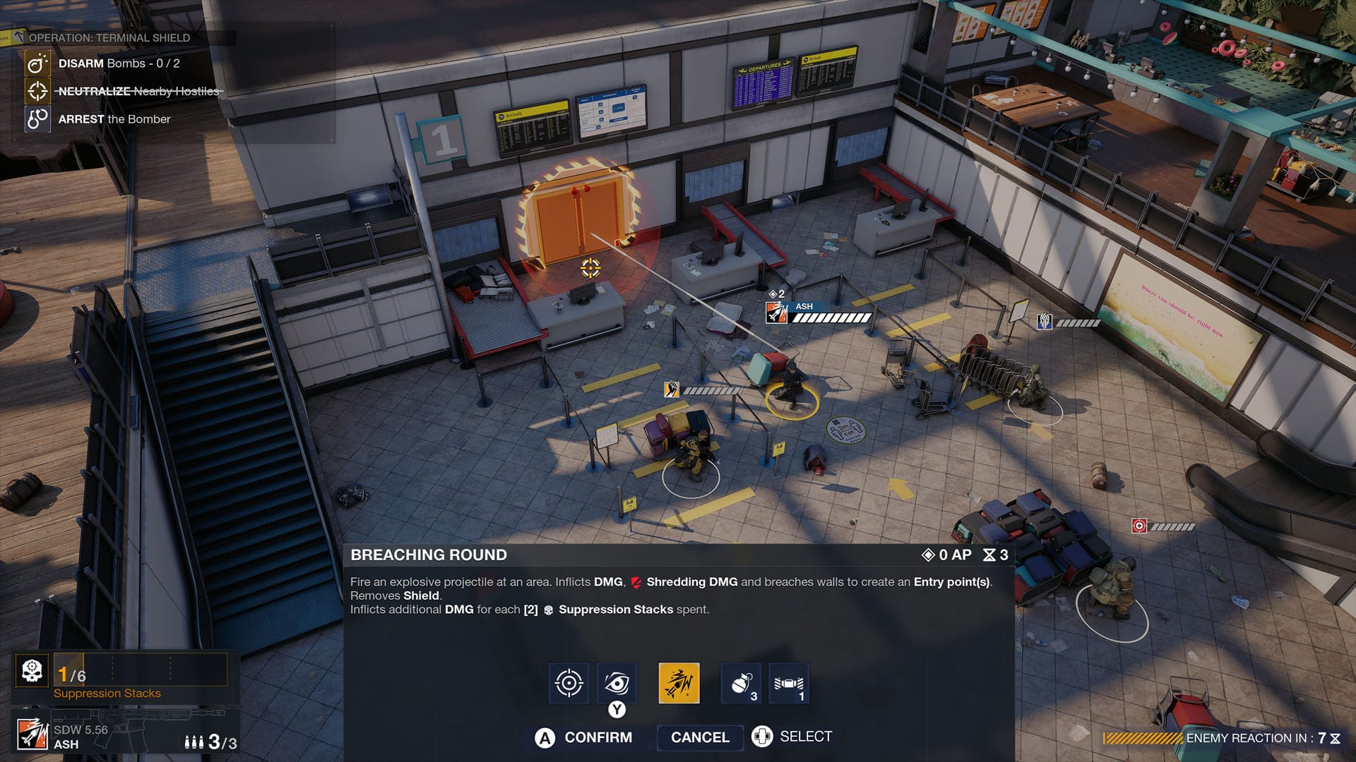 A team prepares to breach in Rainbox Six Tactics