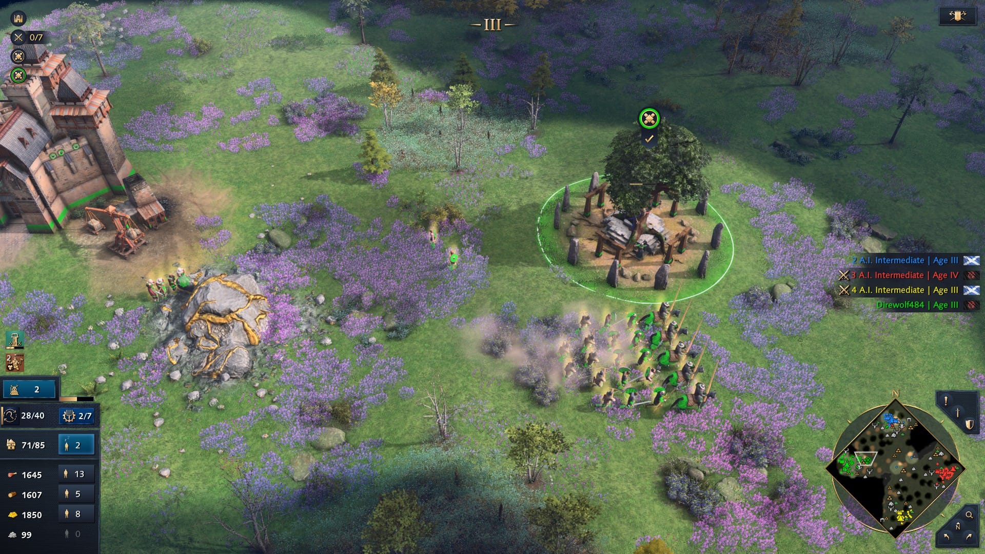 A Viking army in Age of Empires 4: Raiders of the North