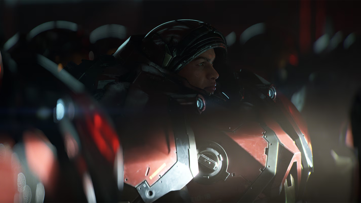 Terran Marines in StarCraft's reveal trailer