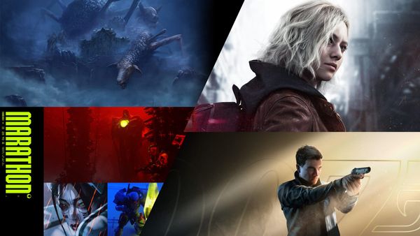 Key art for Marathon, Reanimal, Resident Evil Requiem, and 007 First Light