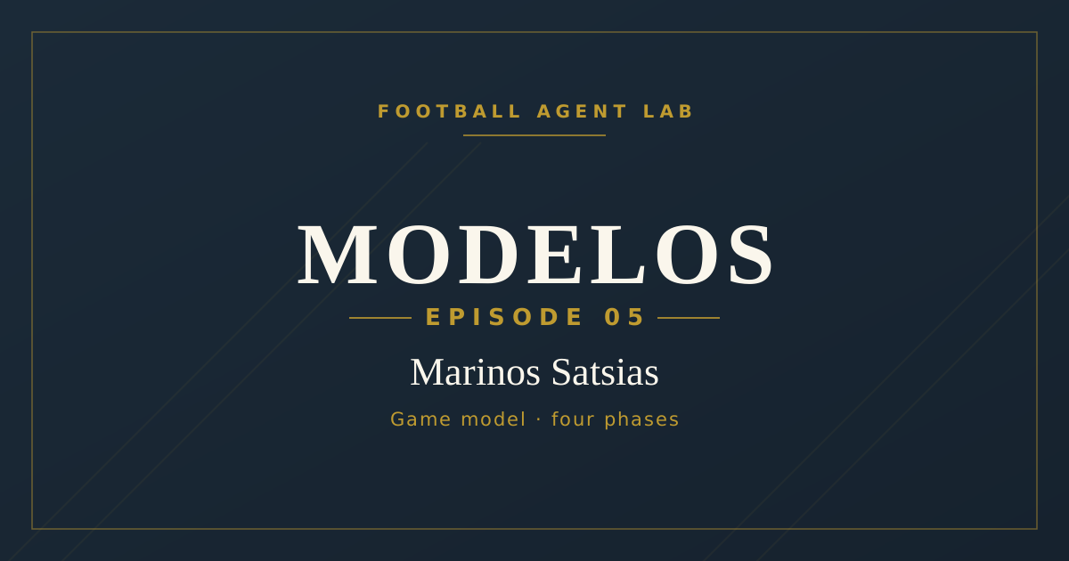 Fast, accurate, under pressure — inside Marinos Satsias's game model