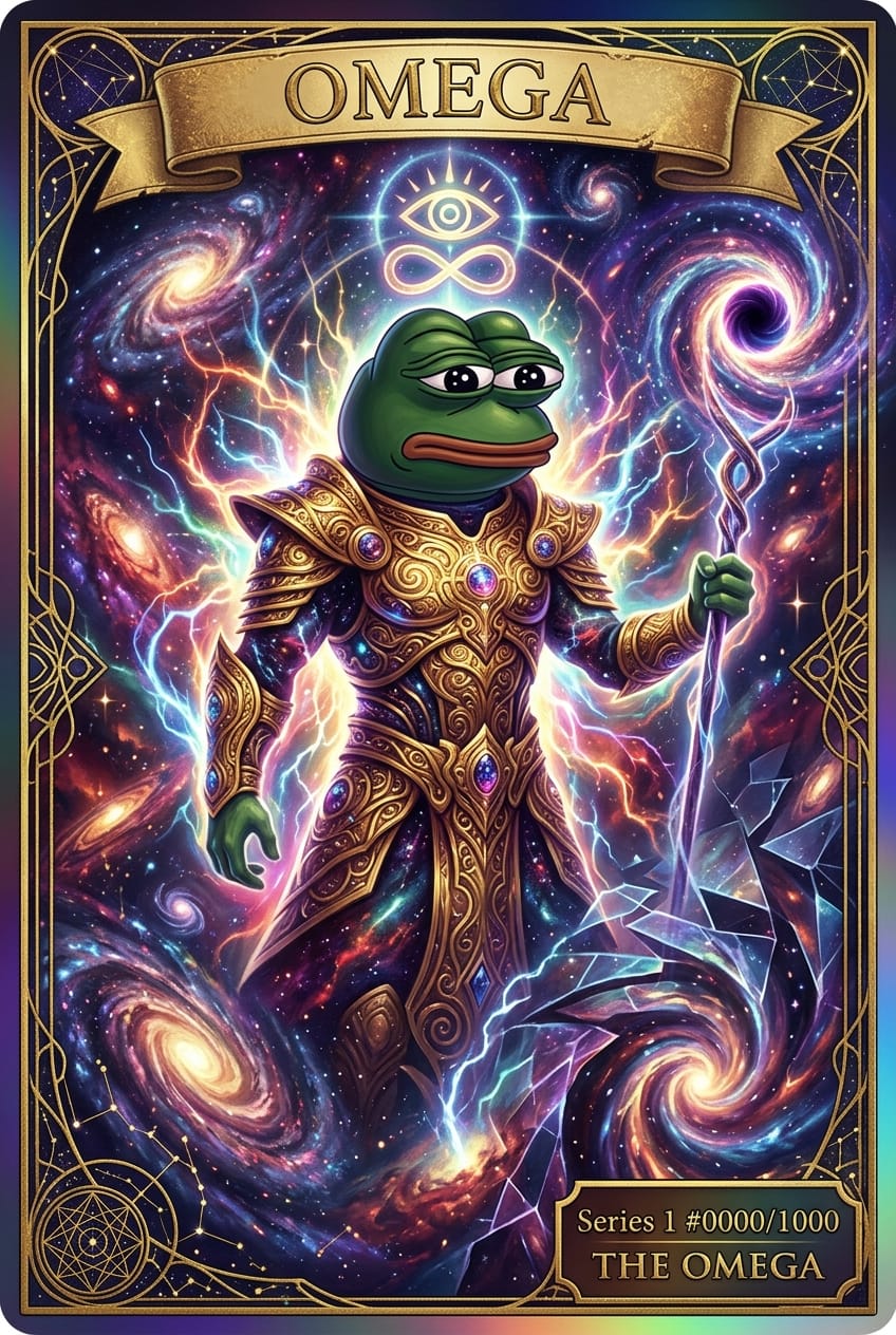 #0000 OMEGA — the genesis card of Pepe Legends, Series 1