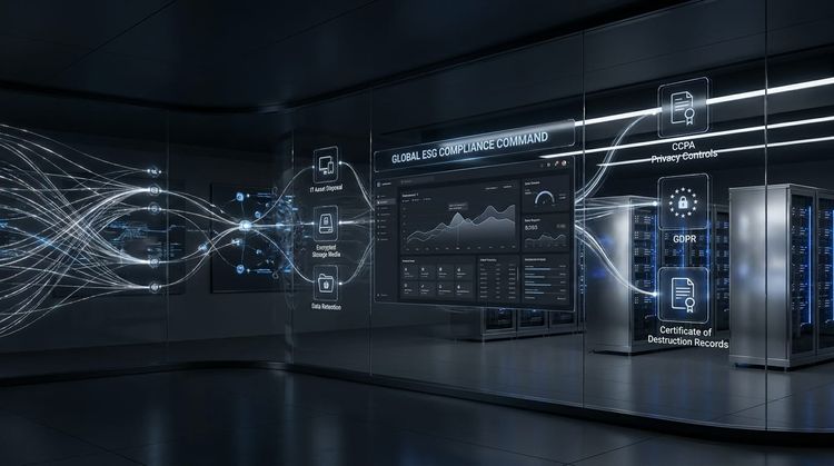 GDPR and CCPA: Data Retention Rules in IT Asset Disposal