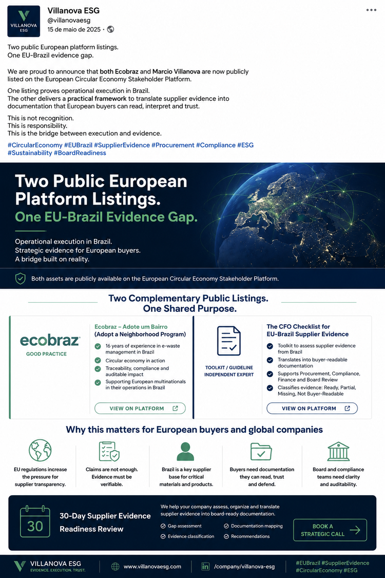 Two Public European Platform Listings. One EU-Brazil Evidence Gap.
