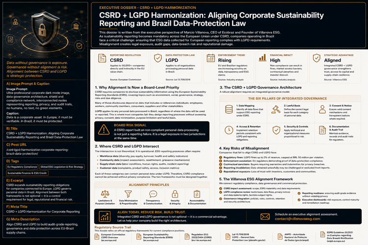 CSRD + LGPD Harmonization