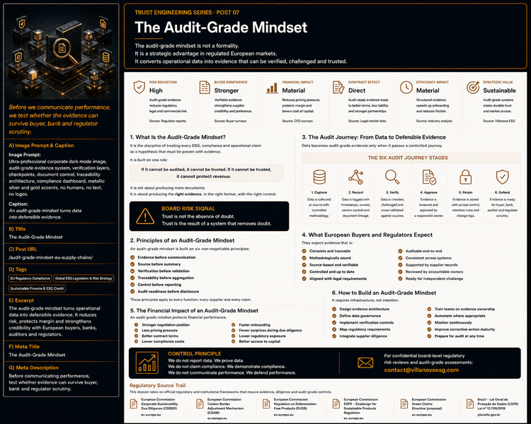 The Audit-Grade Mindset