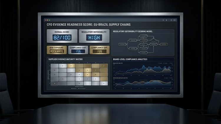 The CFO Evidence Readiness Score: A Practical Model for EU-Brazil Supply Chains