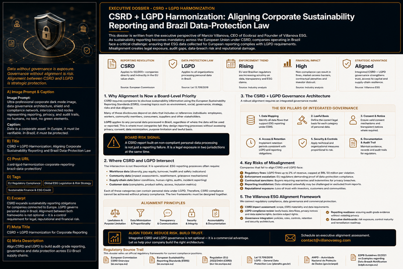 CSRD + LGPD Harmonization