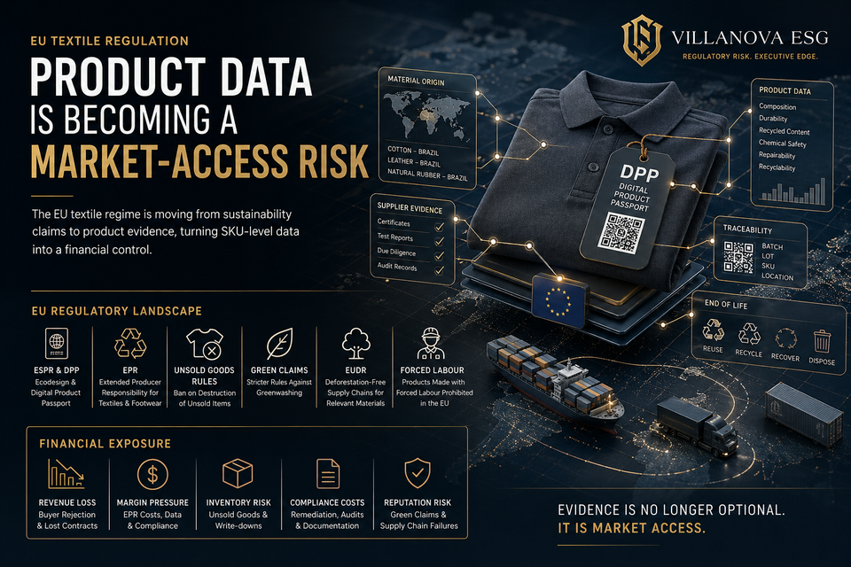 EU Textile Regulation: Product Data Is Becoming a Market-Access Risk