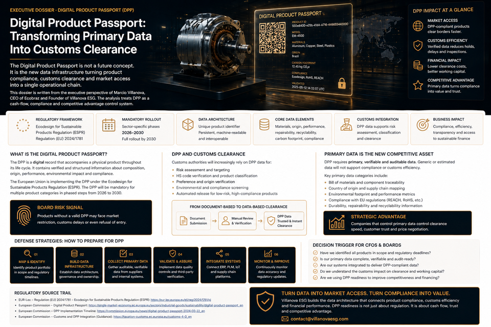 Digital Product Passport: Transforming Primary Data Into Customs Clearance