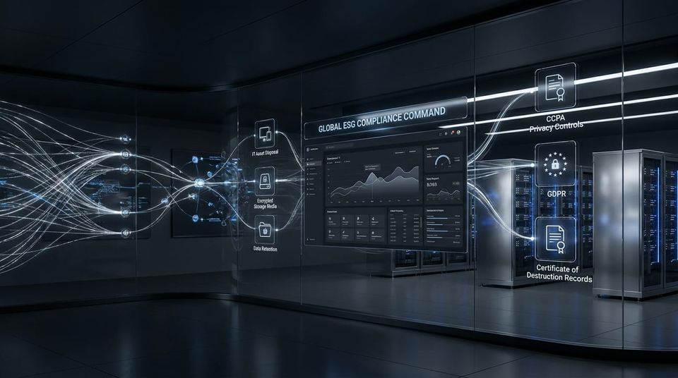 GDPR and CCPA: Data Retention Rules in IT Asset Disposal
