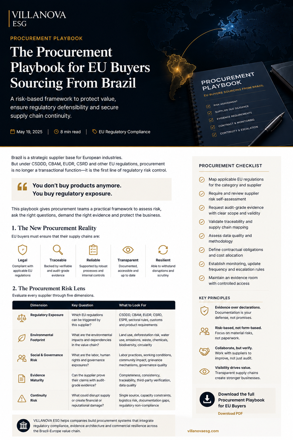 The Procurement Playbook for EU Buyers Sourcing From Brazil