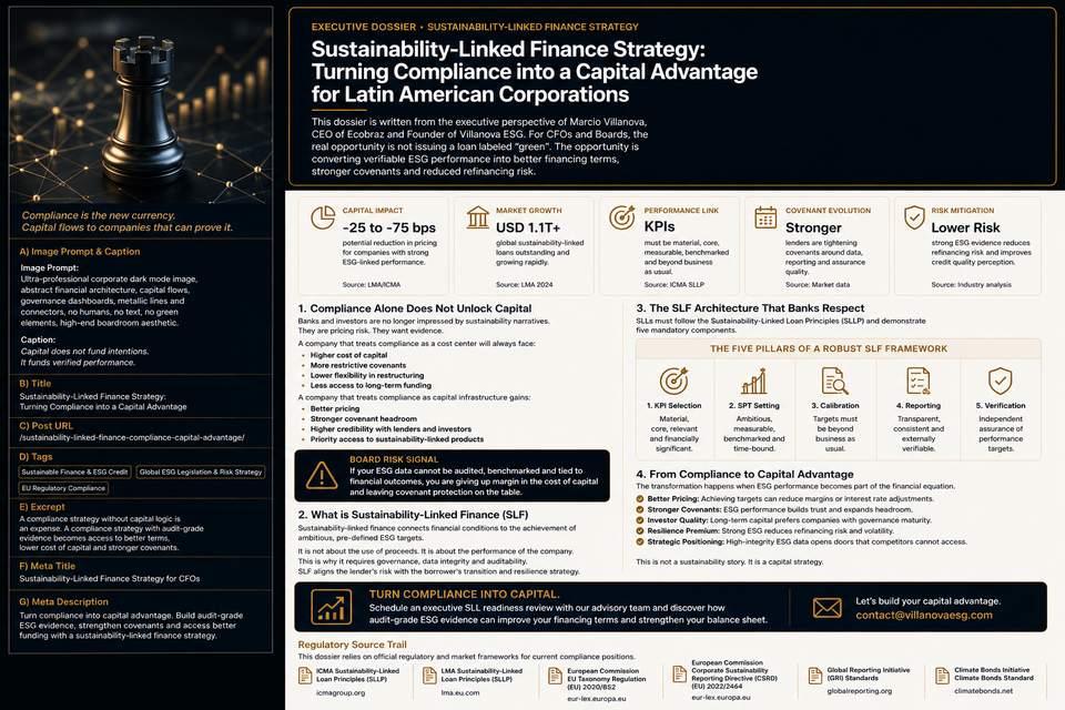 Sustainability-Linked Finance Strategy