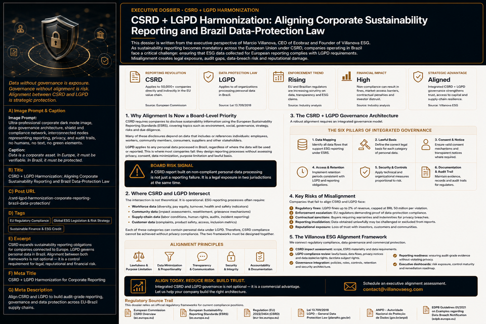 CSRD + LGPD Harmonization