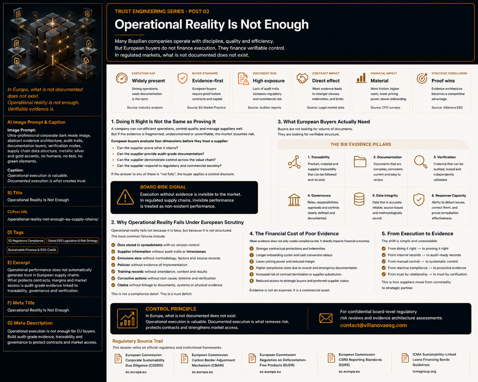 Operational Reality Is Not Enough