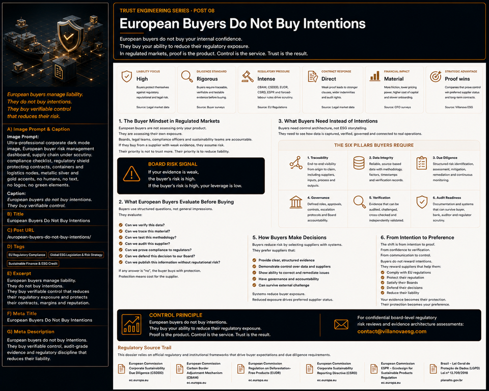 European Buyers Do Not Buy Intentions