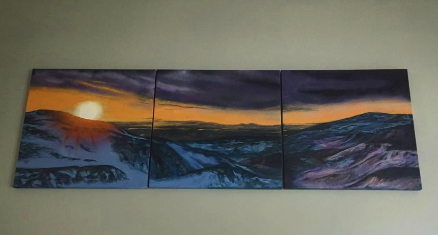 Iceland Sunrise Tryptich