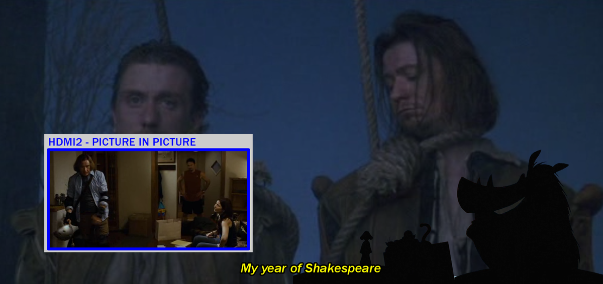 Rosencrantz and Guildenstern are Dead [1990] + Hamlet 2 [2008] + The Lion King 1½ [2004]