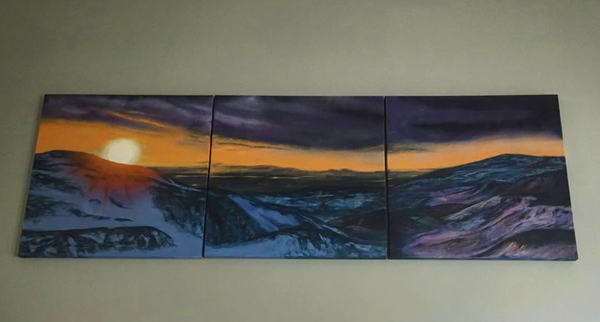 Iceland Sunrise Tryptich