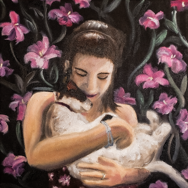 Lady with Cat