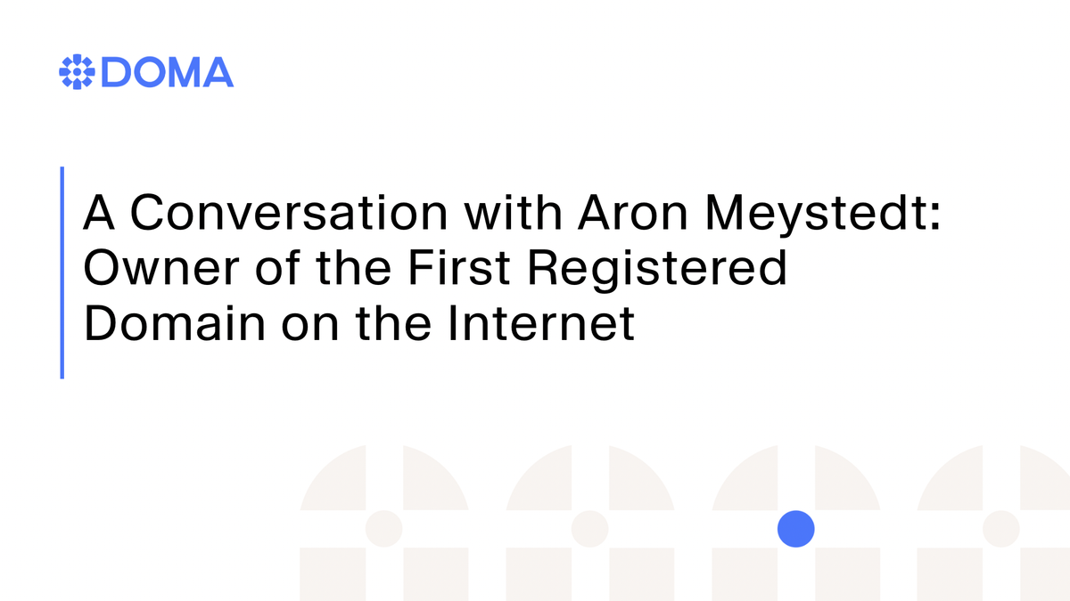 A Conversation with Aron Meystedt: Owner of the First Registered Domain on the Internet
