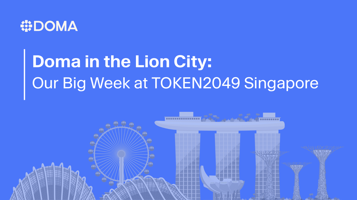 Doma in the Lion City: Our Big Week at TOKEN2049 Singapore