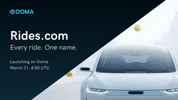 Rides.com Comes Onchain on Doma: The Name Before the Brand