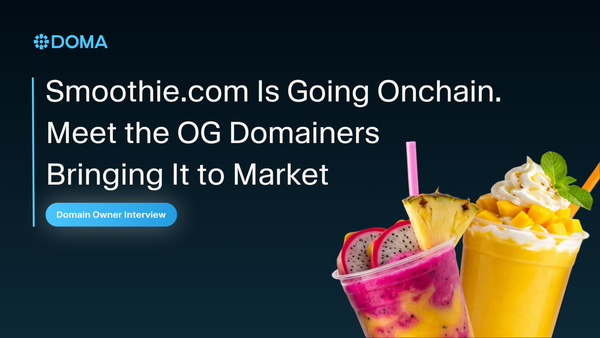 Smoothie.com Is Going Onchain: Meet the OG Domainers Bringing It to Market