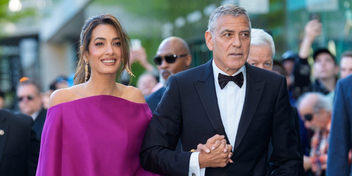 George and Amal Clooney Make a Stunning Entrance at the Chaplin Award Gala in NYC