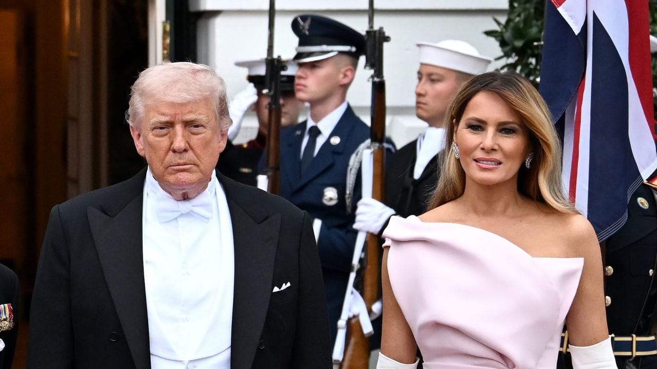 Melania Chooses Dior Couture for Charles and Camilla’s Royal Visit