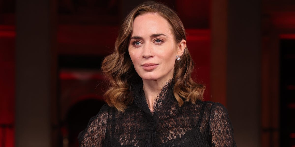 Emily Blunt Keeps Balletcore Alive and Well With a Gothic Tutu Minidress From Dior
