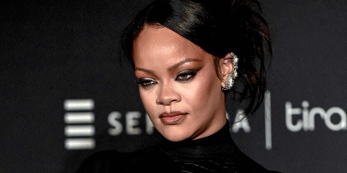 Rihanna Celebrates Her Fenty Beauty Mumbai Launch With Yellow Chartreuse, Black Snakeskin, and Tonal Dressing Galore