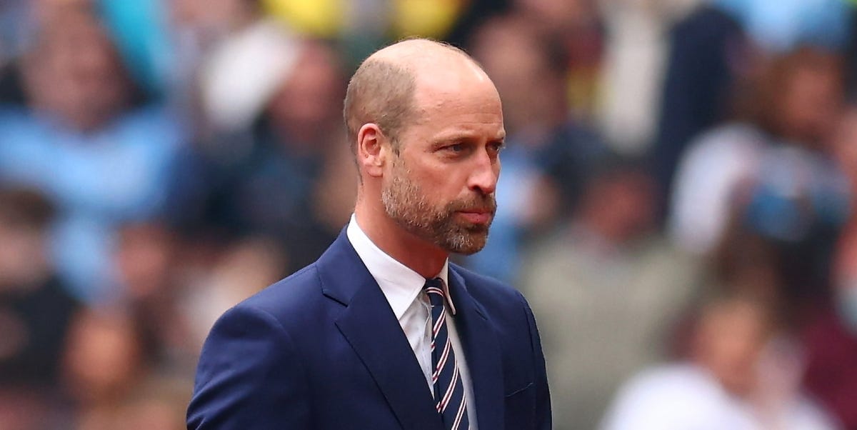 Prince William Celebrates the FA Cup Final in a Royal-Blue Suit