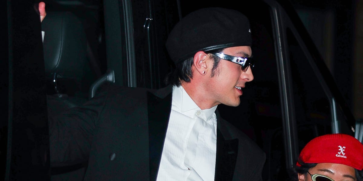Hudson Williams Stopped by a Met Gala After-Party in Silky Boxers and a Beret