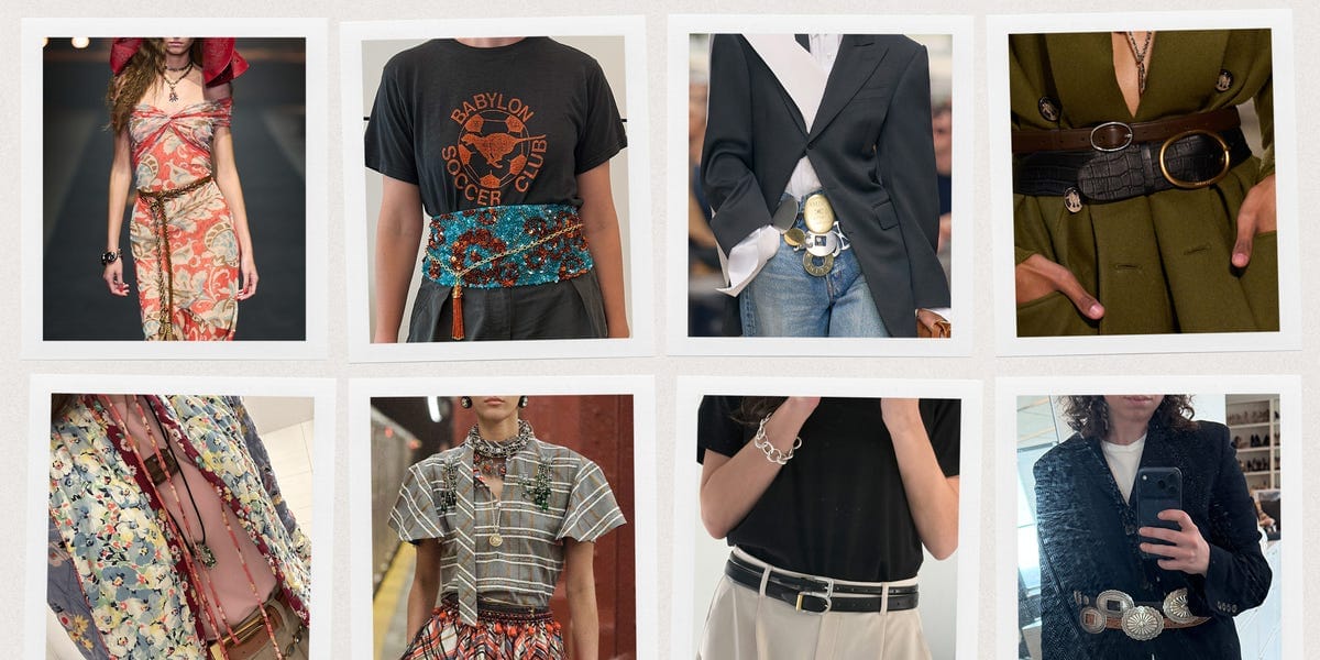 How to Style Double Belts for Spring