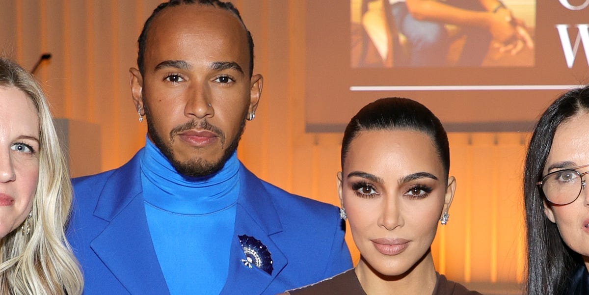 Kim Kardashian and Lewis Hamilton Hang Out With Each Other’s Moms at an Intimate Birthday Dinner