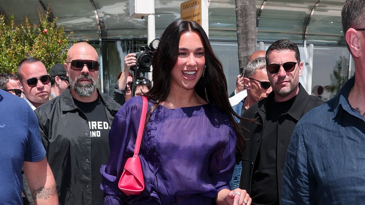 Dua Lipa Goes Technicolor in Cannes