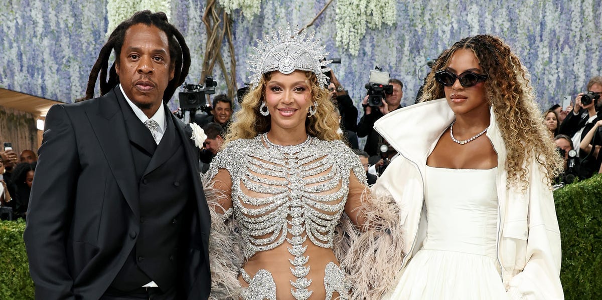 Beyoncé Wears a Sparkling Skeletal Gown to the 2026 Met Gala