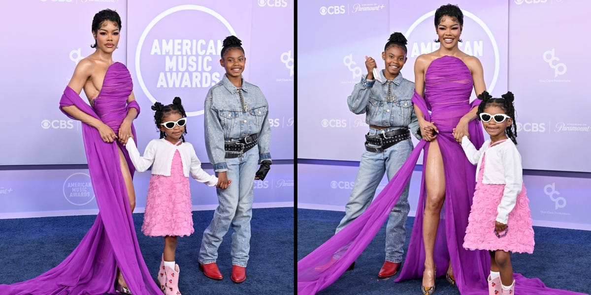 Teyana Taylor Walks the Red Carpet With Her Two Daughters