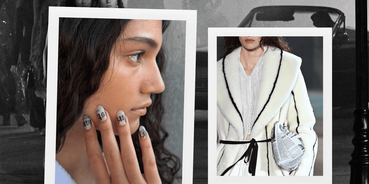 Extra! Extra! Newspaper Nails Are the Season’s Coolest Manicure Idea