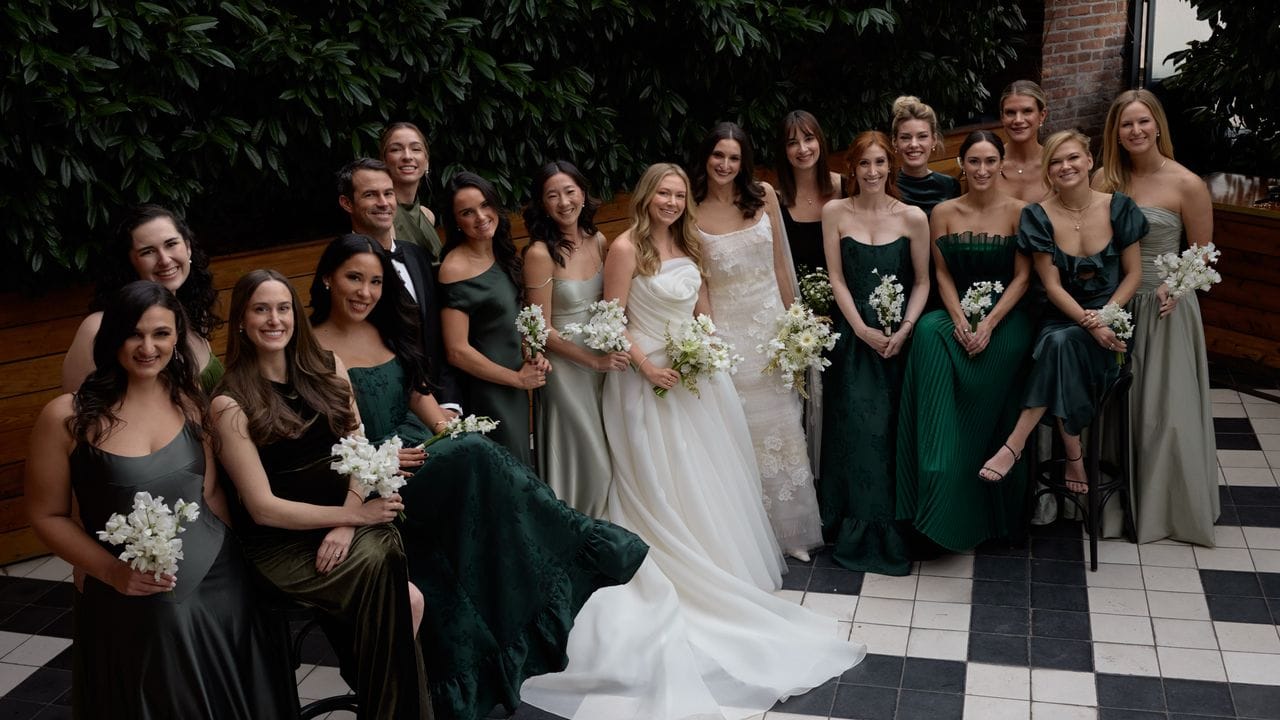 How I Styled Mix-Matched Bridesmaids Dresses for My Wedding