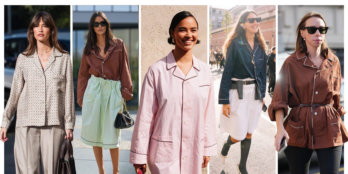 How to Wear a Pajama Top Without Looking Like You Rolled Out of Bed