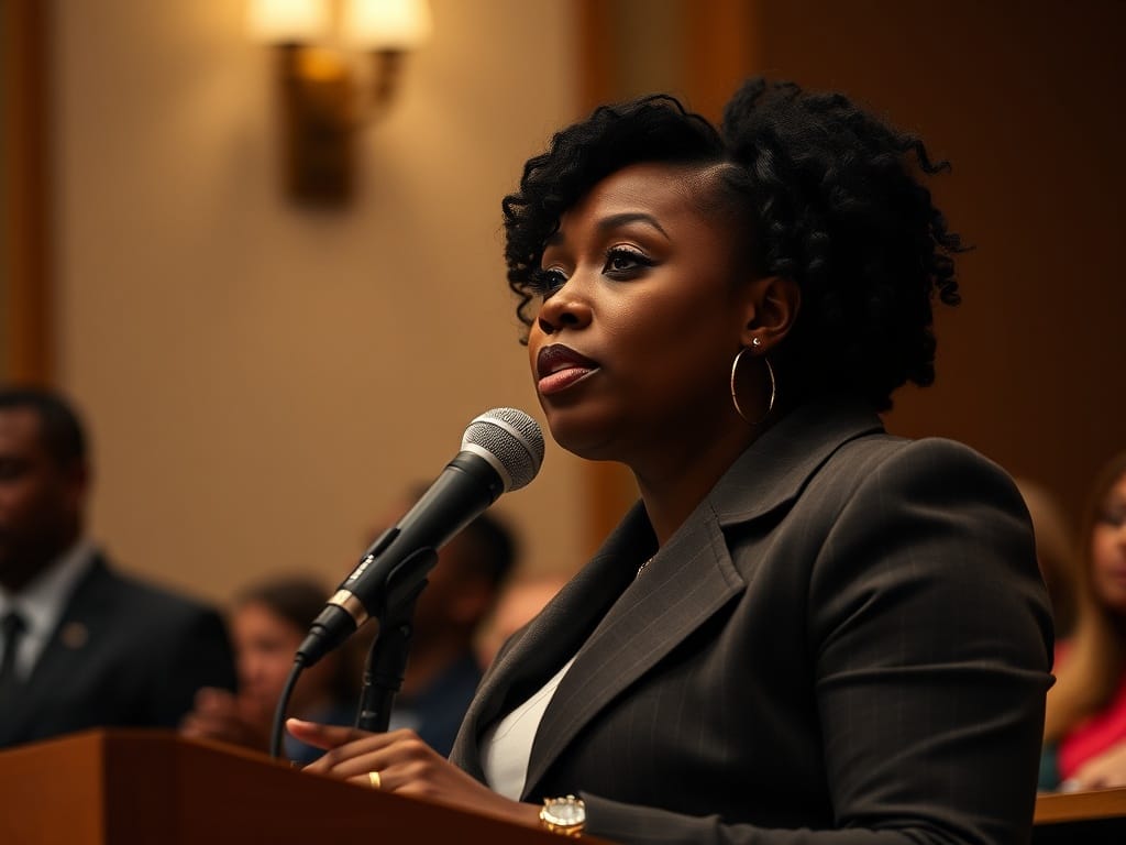 Activist Tamika Mallory's Speech at Minneapolis City Hall Goes Viral