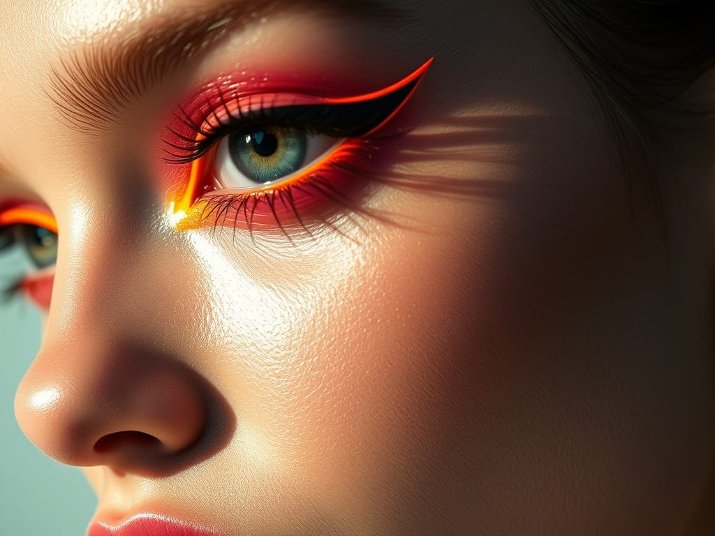 There's a New Trend, And It Involves Neon Eyeliner!
