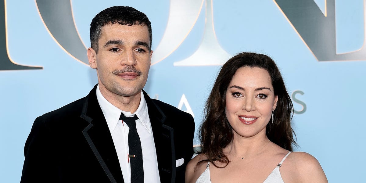 Aubrey Plaza and Chris Abbott Make Their Red-Carpet Debut at the Tonys